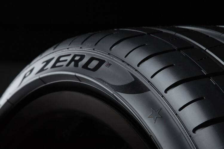 Pirelli P Zero sports tyre tread detail