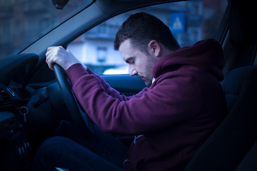 Falling asleep while driving