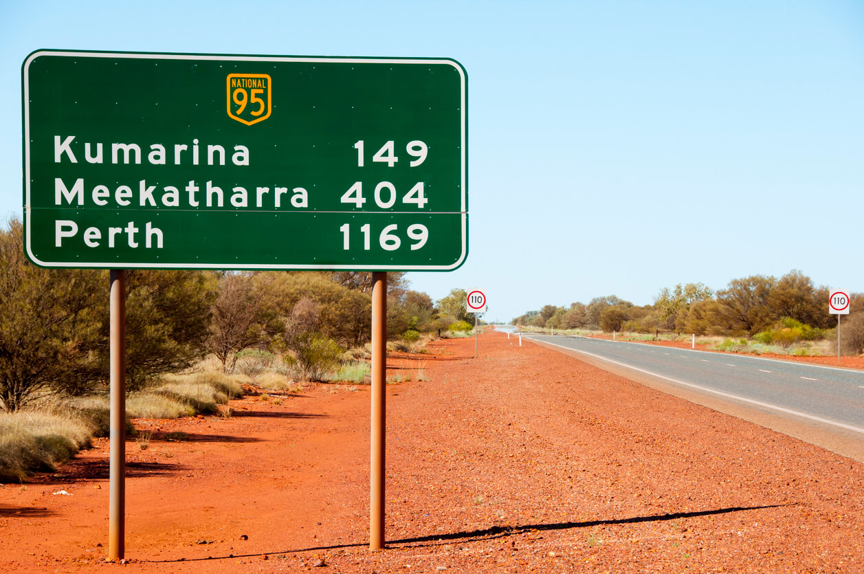 Great Northern Highway Distance Sign