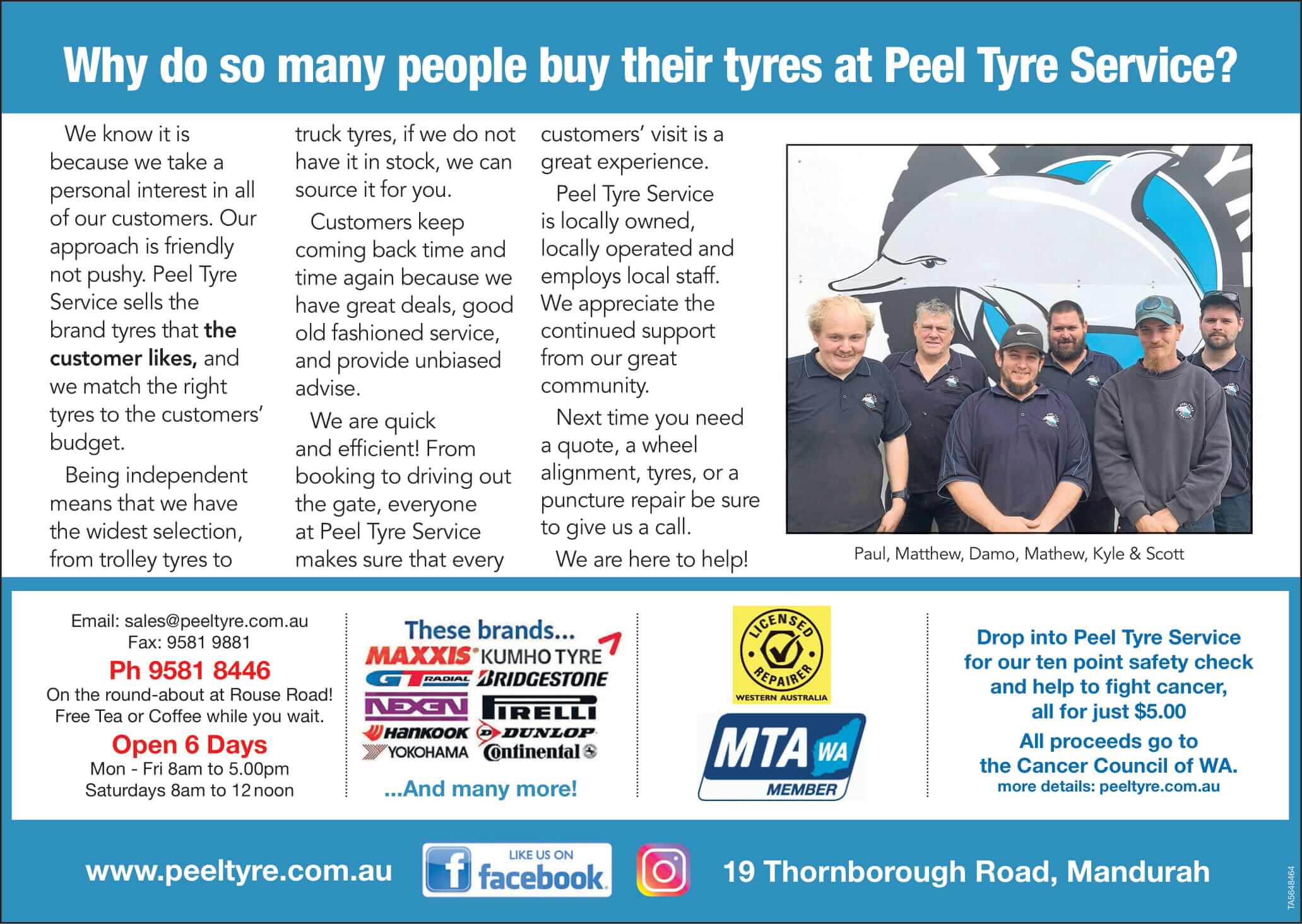 Why do people buy from Peel Tyre?