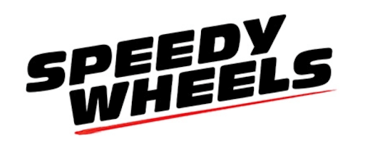 Speedy Wheels logo.