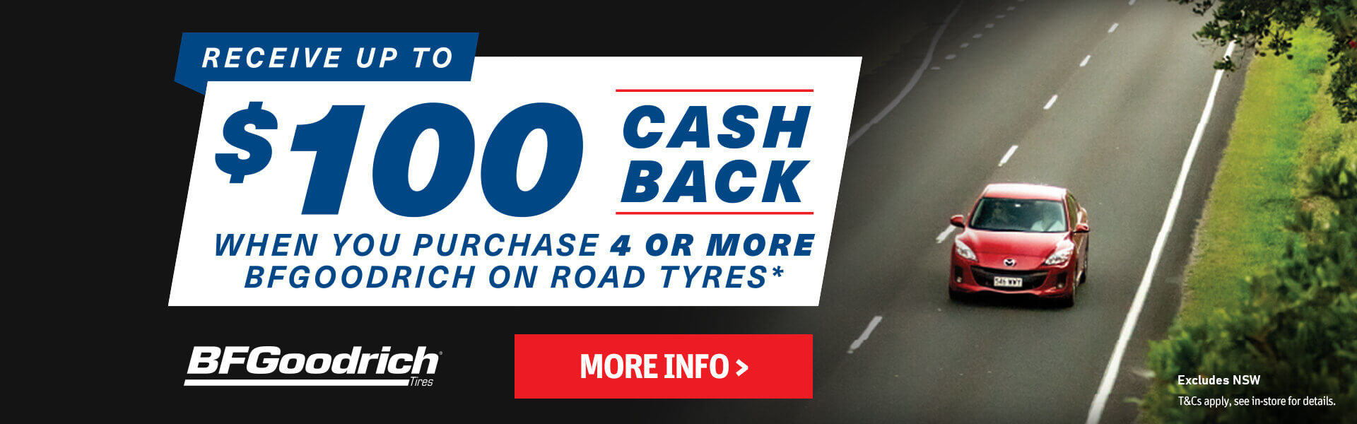 BF GOODRICH $100 CASHBACK PROMOTION