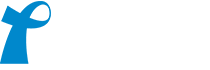 Prostate Cancer Foundation of Australia logo, blue ribbon positioned near white text