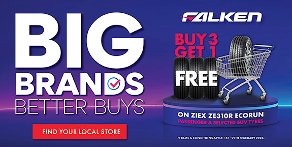 Buy 3, Get 1 Free on ZIEX ZE310R Ecorun passenger & selected SUV tyres